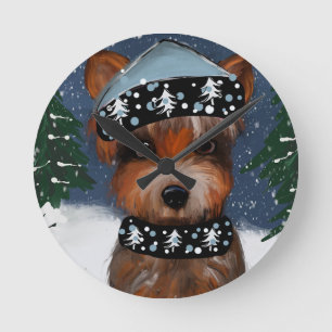 Yorkie        round clock