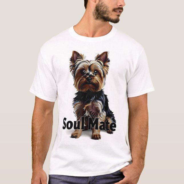 Yorkie soul mate  T-Shirt (Front)