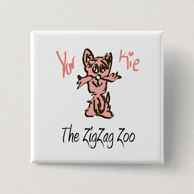 YorKie Square Button (Front)