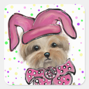 Yorkie      square sticker