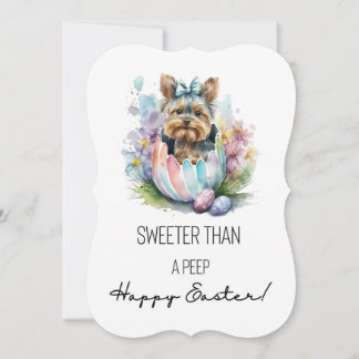 Yorkie Sweeter Than A Peep. Happy Easter!