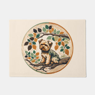 Yorkie Terrier Dog Yorkshire terroir Flora Doormat