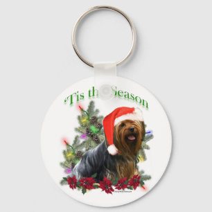 Yorkie 'Tis the Season Keychain