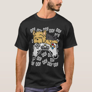 Yorkie Video Game Noob Oof Kids Boys Girls Gift T-Shirt