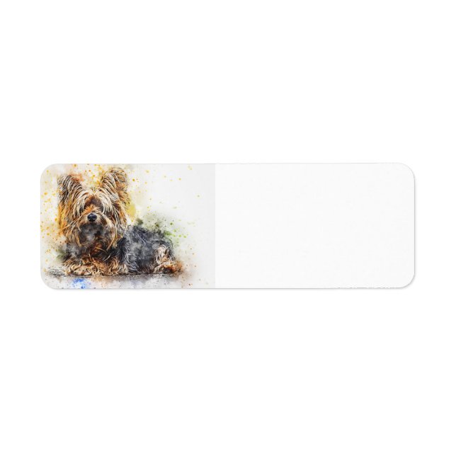 yorkie watercolor art (Front)
