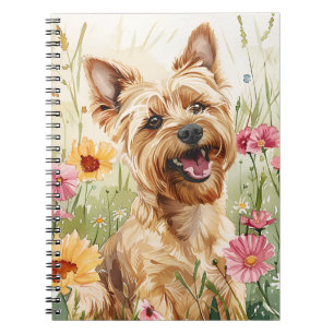 Yorkie Watercolor Dog Lover Notebook Gift