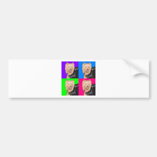 Yorkie Yorkshire Terrier Collage Bumper Sticker