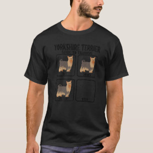 Yorkie Yorkshire terrier dog training guide yorkie T-Shirt