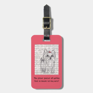 Yorkie Yorkshire Terrier Luggage Tag