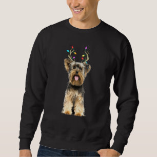 Yorkie Yorkshire Terrier Reindeer Christmas Dog Sweatshirt