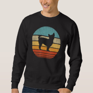 Yorkie Yorkshire Terrier Retro Vintage 60s 70s Sun Sweatshirt