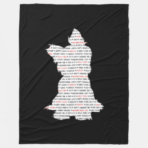 Yorkie / Yorkshire Terrier Word Art Fleece Blanket