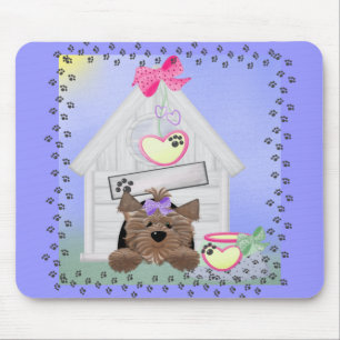 Yorkiegirl-doghouse Mouse Mat