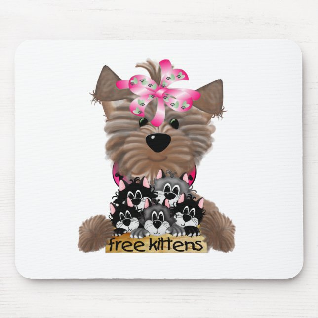 Yorkiegirl free Kittens Mouse Mat (Front)
