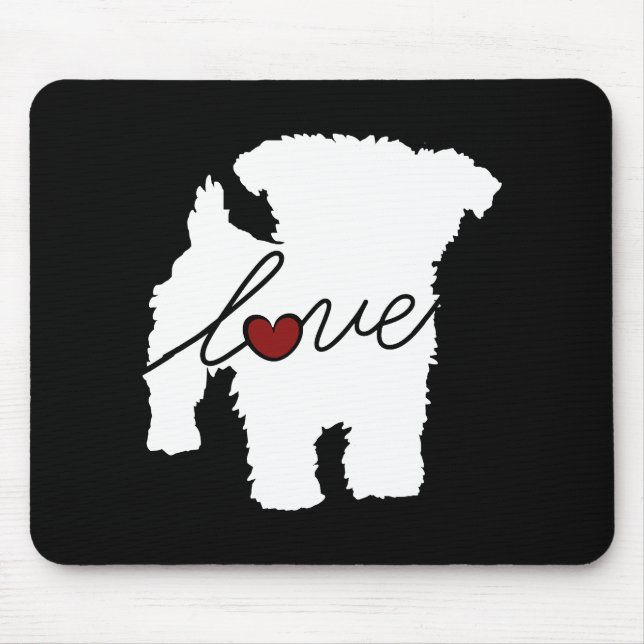 Yorkiepoo (Yorkie / Poodle) Love Mouse Mat (Front)