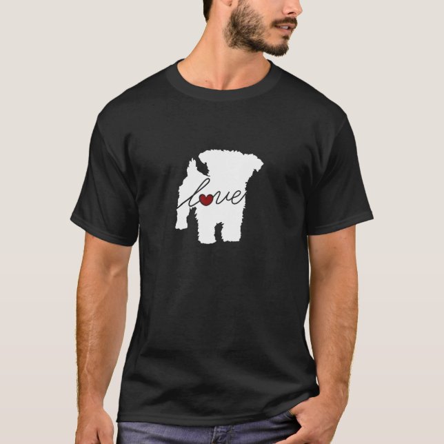 Yorkiepoo (Yorkie / Poodle) Love T-Shirt (Front)