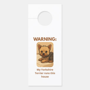 YORKIES DOOR HANGER