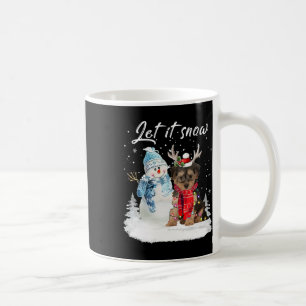Yorkipoo Santa Dog Christmas Snowman Xmas Pajama 1 Coffee Mug