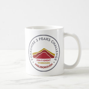 Yorkshire 3 Peaks Challenge Hiking Route Coffee Mug