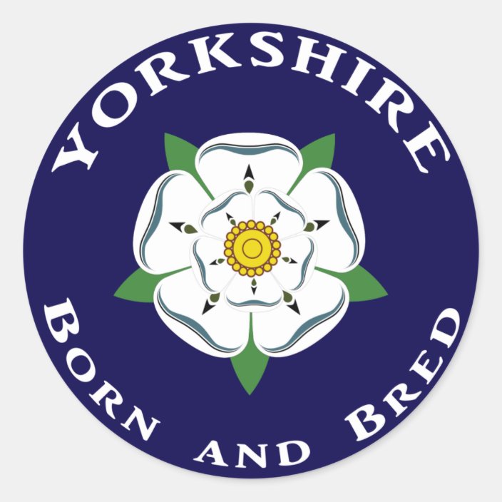 Yorkshire Born & Bred Stickers | Zazzle.co.uk