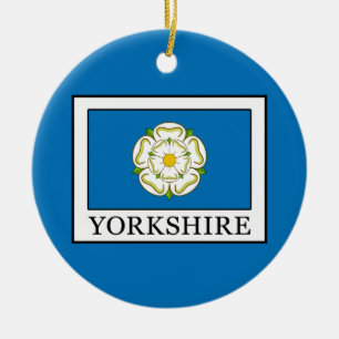 Yorkshire County England Ceramic Tree Decoration