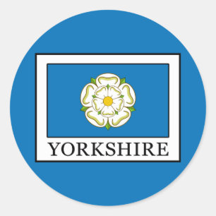 Yorkshire County England Classic Round Sticker