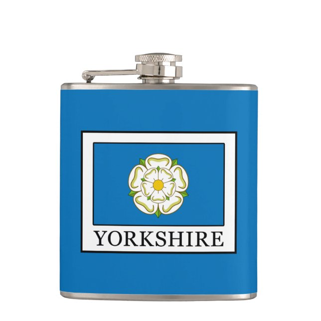 Yorkshire County England Hip Flask (Front)