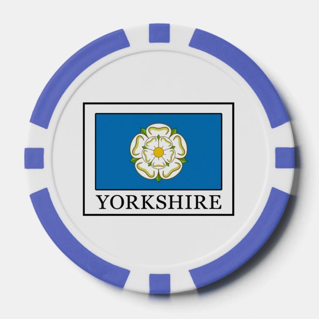 Yorkshire County England Poker Chips (Front)