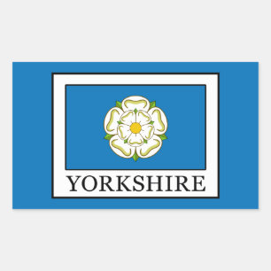 Yorkshire County England Rectangular Sticker