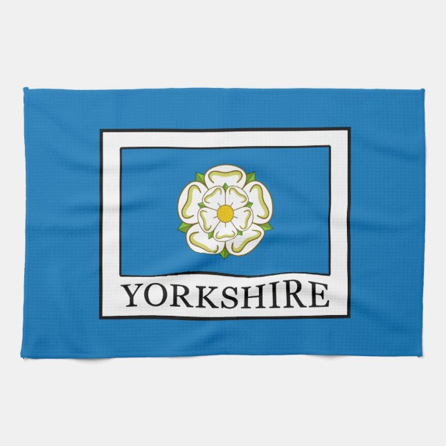 Yorkshire County England Tea Towel (Horizontal)
