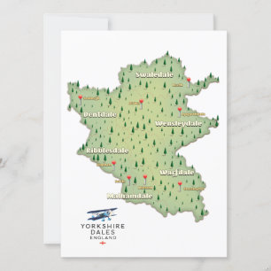 Yorkshire Dales England map