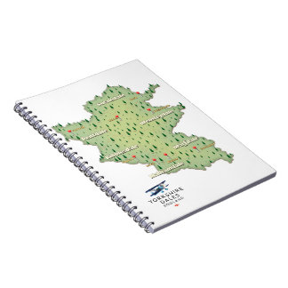 Yorkshire Dales England map Notebook