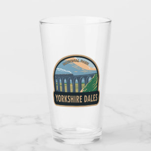 Yorkshire Dales National Park England Vintage  Glass