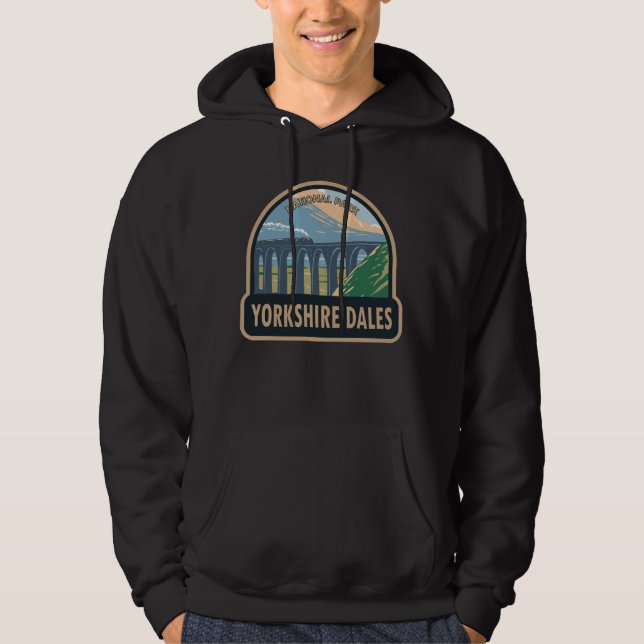 Yorkshire Dales National Park England Vintage Hoodie (Front)