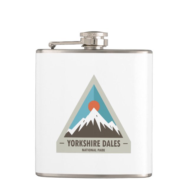 Yorkshire Dales National Park Hip Flask (Front)