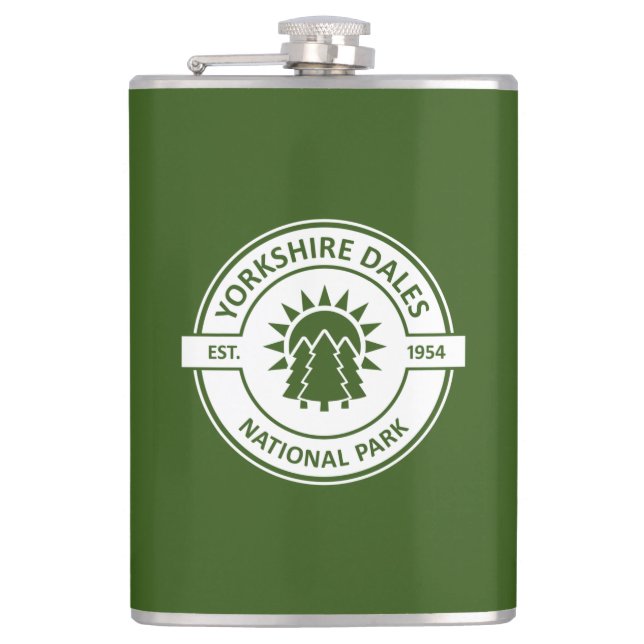 Yorkshire Dales National Park Hip Flask (Front)