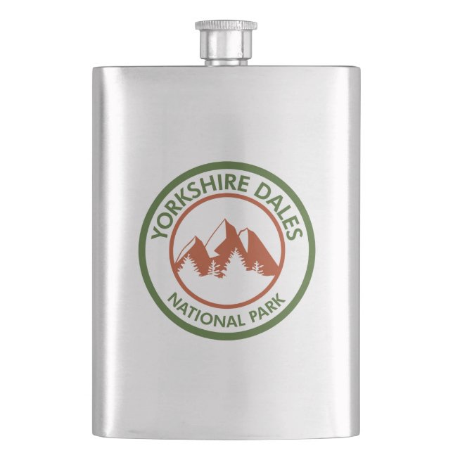 Yorkshire Dales National Park Hip Flask (Front)