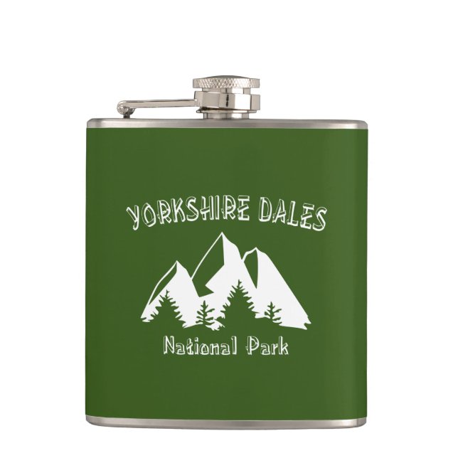 Yorkshire Dales National Park Hip Flask (Front)