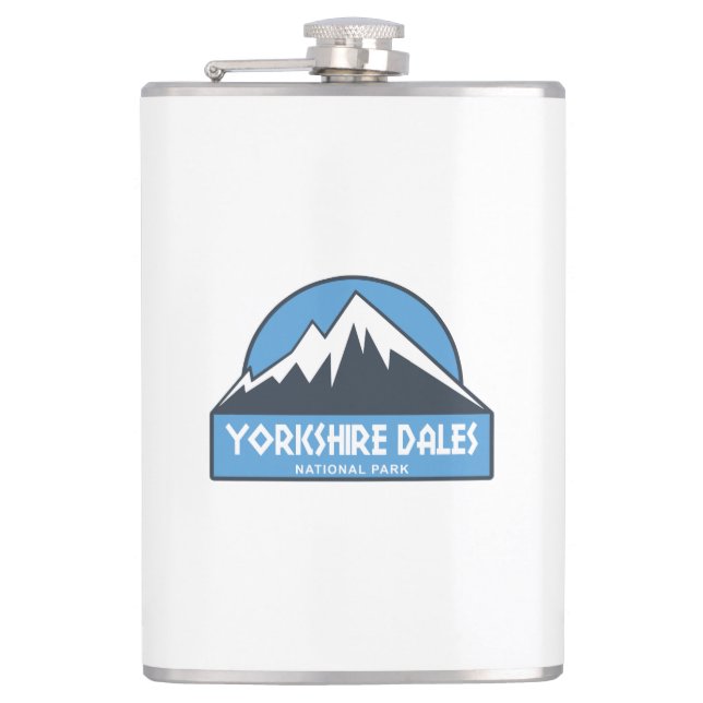 Yorkshire Dales National Park Hip Flask (Front)