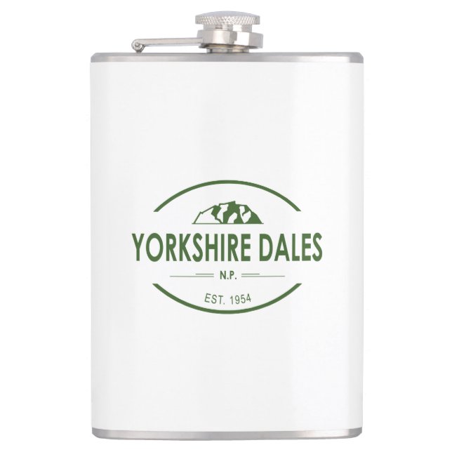 Yorkshire Dales National Park Hip Flask (Front)