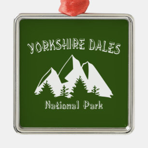 Yorkshire Dales National Park Metal Tree Decoration