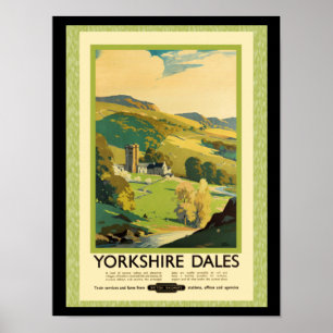 Yorkshire Dales Travel Poster