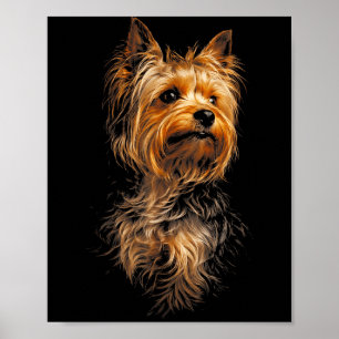 Yorkshire Dog Gift Lover for Men Women Dog Mum Dad Poster