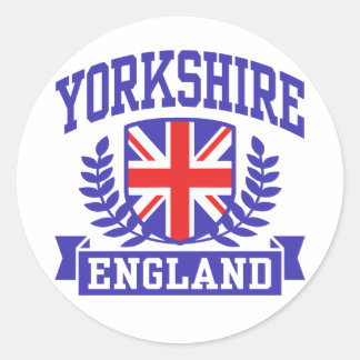 Yorkshire England Classic Round Sticker