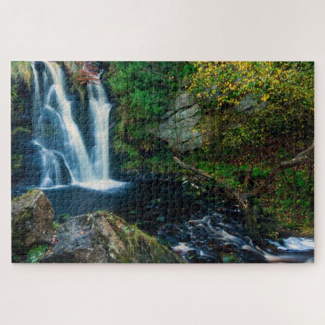 Yorkshire England Waterfall Jigsaw Puzzle (Horizontal)