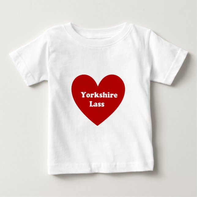 Yorkshire Lass Baby T-Shirt (Front)