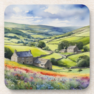 "Yorkshire Meadowsong" Landscape Yorkshire Dales  Coaster