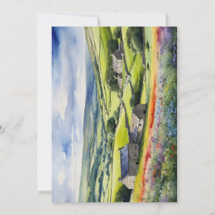 "Yorkshire Meadowsong" Landscape Yorkshire Dales  Holiday Card