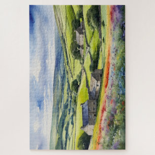"Yorkshire Meadowsong" Landscape Yorkshire Dales Jigsaw Puzzle