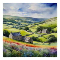 "Yorkshire Meadowsong" Landscape Yorkshire Dales 